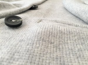 Pocket detail of the Blazer Sweater-Jacket by Madewell