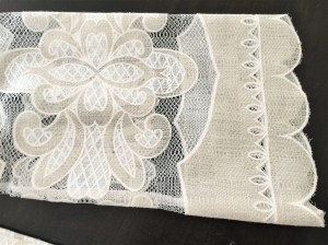 Burnout lace detail on the sleeves with scallop edging - Alice Lace Blouse by James Coviello ~ Anthropologie