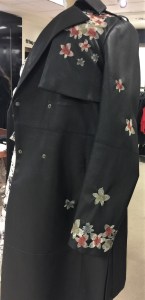 Faux leather embroidered trench by BCBG, a spring 2018 item
