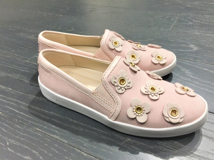 Cole Haan Women's GrandPro Spectator Slip-On Sneakers in Peach Blush-Floral_Optic White