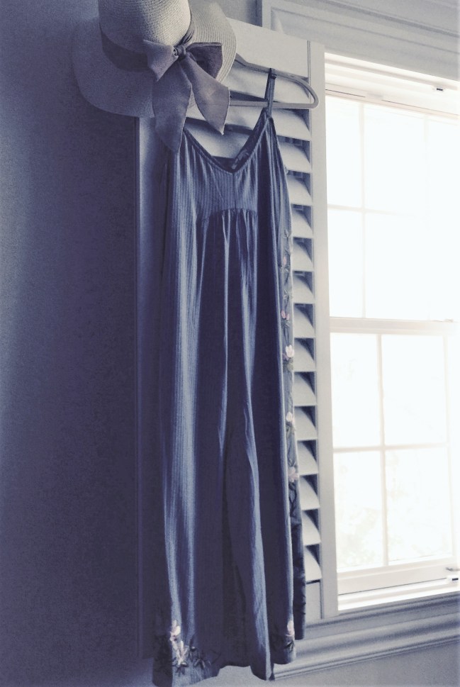 Overall profile of Lily Emroidered Jumpsuit by Floreat from Anthropologie