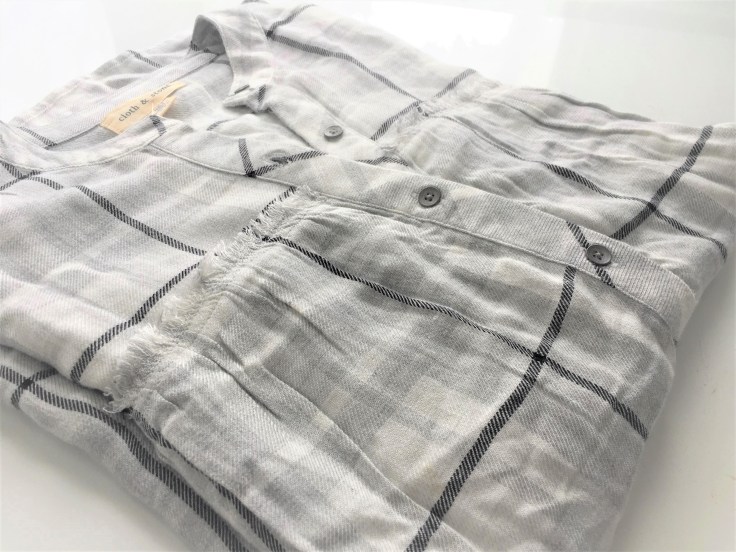 Grey Plaid Swing Tunic by Cloth & Stone, Anthropologie