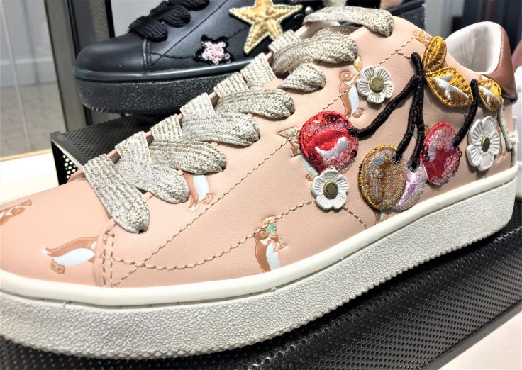 Coach Lace-Up Sneaker - C101 with Cherry Patches